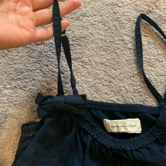 Ruffle navy tank top - Picture 4 of 6